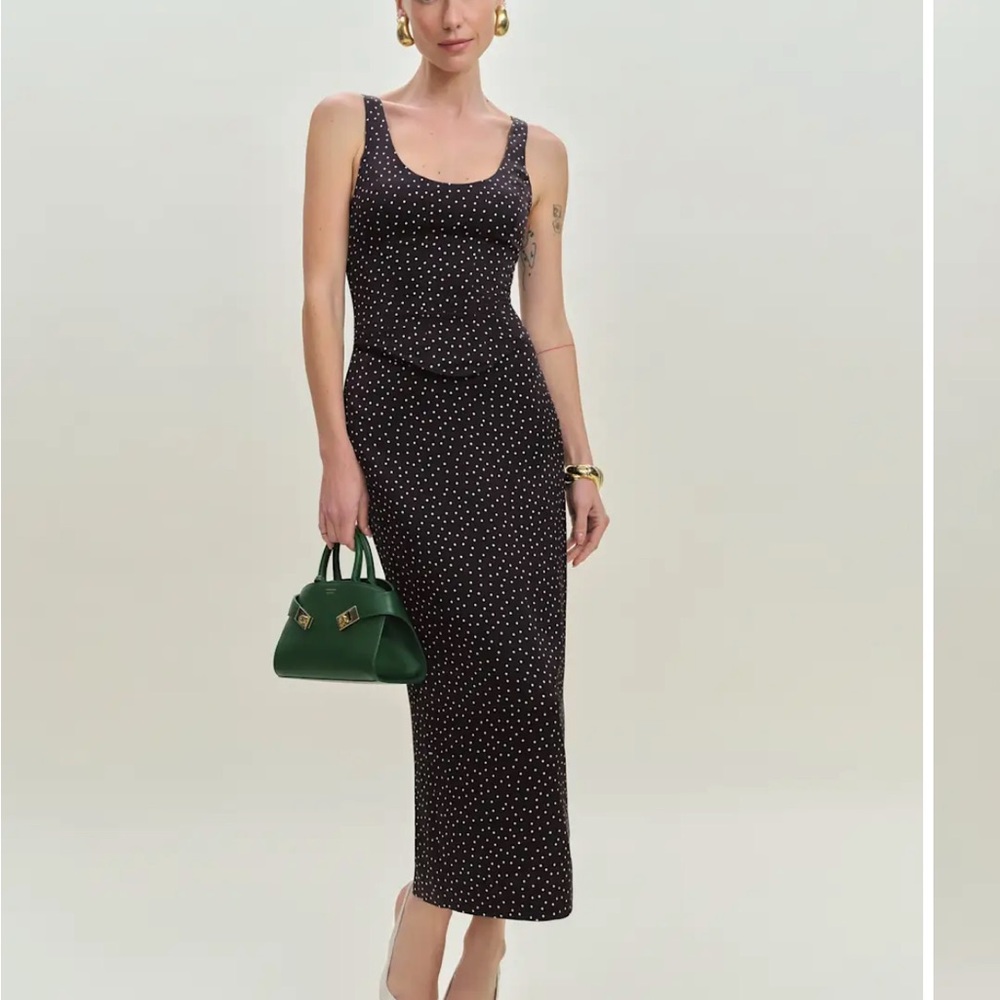 NWT Reformation Elina Satin Dress in Selene Print